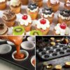 12 Large Size Cavity Teflon Coated Muffin Mould Nonstick 12 Slot Cup Cake Muffin Mould (Tray Size: 35.5x26x2.5cm, Mould Size: 6.5cm Wide) - Image 4