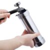 SS Biscuit Cutter Cookie Maker Press Machine (Size: 20cm Long, Quantity: 10 Different Cookie Moulds with 4 Plastic Nozzles Attachments) - Image 3