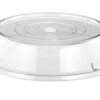 8 Inches Wide PC Transparent Flat Top Round Shaped Food Cover (Size: 8 Inches Wide) - Image 2