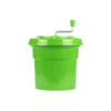 12L Plastic Salad Spinner Green (Size: 12L Capacity)