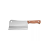 10 Inches Long Bone Chopper Knife - Sharpened Thickened Blade with Wooden Handle