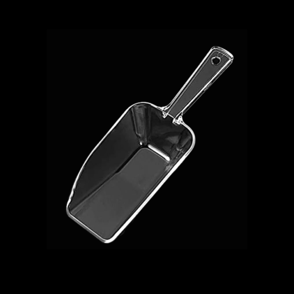 395gms Capacity PC FLAT Bottom Ice Scoop, Flour, Sugar, Grain, Popcorn, Ice Cube Scoop (Scoop Size No:2: 29x10x5cm, Capacity:395 Grams Approx)
