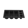 6 Compartment Mix Shape (3 Rectangle + 3 Round) Cutlery Rack Organizer (Size: 53x33x10cm)