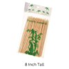 8 Inches Bamboo Wooden Based Food Grade Hygienic Wooden Kebab Stick, Roast BBQ Skewers, Barbecue Sticks, Manchurian Paneer Tikka Starter Picker, Fruit Disposable Single Leg Fork Stick (Stick Size: 8 Inches Approx, Quantity: 90 Sticks Approx) - Image 2