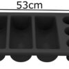 6 Compartment Mix Shape (3 Rectangle + 3 Round) Cutlery Rack Organizer (Size: 53x33x10cm) - Image 2