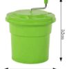 25L Plastic Salad Spinner Green (Big Size: 25L Capacity) - Image 2