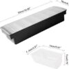6 Compartment Plastic Condiment Rack for Masala, Salad, Pizza Topping Storage Container Box with Lid - Image 2