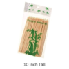 10 Inches Bamboo Wooden Based Food Grade Hygienic Wooden Kebab Stick, Roast BBQ Skewers, Barbecue Sticks, Manchurian Paneer Tikka Starter Picker, Fruit Disposable Single Leg Fork Stick (Stick Size: 10 Inches Approx, Quantity: 90 Sticks Approx) - Image 2