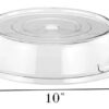 10 Inches Wide PC Transparent Flat Top Round Shaped Food Cover (Size: 10 Inches Wide) - Image 2
