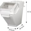 Plastic Ingredient Storage Bin with PC Grain Scoop (Capacity: 24L) - Image 2