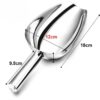 Stainless Steel Ice Scoop, Flour Scoop, Grain Scoop, Popcorn Scoop, Ice Server Scoop (Size: Big) - Image 2