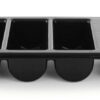 6 Compartment Mix Shape (3 Rectangle + 3 Round) Cutlery Rack Organizer (Size: 53x33x10cm) - Image 3