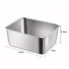 8 Compartments Condiment Box Stainless Steel for Storing Spices, Salad Toppings, Masala with Stainless Steel Lid, Food Grade (Size: 8 Compartments) - Image 3