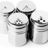 4 Inches Long Chilli Flakes Shaker, Oregano Sprinkler Stainless Steel - Image 3