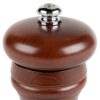 8 Inches Single Wooden Pepper Mill/Salt Mill Round Shaped Walnut Brown Hand Operated Grinder Crusher Seasoning Kitchen Tool - Image 3