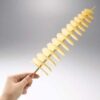 5mm Thick 12 Inches Long Wooden Bamboo Skewer Sticks, Potato Tornado Twister Sticks, Tikka Starter Sticks (Stick Size: 12 Inches, Quantity: 2 Packs of 50 Sticks Each) - Image 3