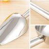 Stainless Steel Ice Scoop, Flour Scoop, Grain Scoop, Popcorn Scoop, Ice Server Scoop (Size: Medium) - Image 3