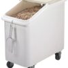 ABS Toughened Plastic Ingredient Bin With Lid, PC Ice Scoop and Wheels (Capacity: 81 Litres Approx) - Image 2