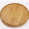 Round Wooden Bamboo Base with Transparent Acrylic Lid (Size: 26cm Wide) - Image 4