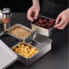 4 Compartments Condiment Box Stainless Steel for Storing Spices, Salad Toppings, Masala with Stainless Steel Lid, Food Grade (Size: 4 Compartments) - Image 4