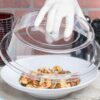 10 Inches Wide PC Transparent Flat Top Round Shaped Food Cover (Size: 10 Inches Wide) - Image 4
