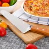 Stainless Steel Triangle Pizza Lifter Server with Wooden Handle - Image 4