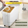 ABS Toughened Plastic Ingredient Bin With Lid, PC Ice Scoop and Wheels (Capacity: 81 Litres Approx) - Image 3