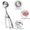 5cm Wide Stainless Steel Ice Cream Scooper with Spring, Ice Cream Picker Extractor (Size: Medium) - Image 5