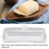 White Butter Box Polycarbonate Based Butter Holder Tray with Polycarbonate Lid & Stainless Steel Butter Knife (Colour: White Tray with Transparent Lid) - Image 5