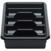 4 Compartments Black Plastic Cutlery Rack Rectangle Shaped (Size: 51x28.5x10cm) - Image 5