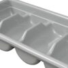 4 Compartments Grey Plastic Cutlery Rack Rectangle Shaped (Size: 51x28.5x10cm) - Image 5