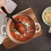Food Grade Heat Resistant Non Stick 6 CM Breath Silicone LADLE Kitchen Utensil Tool (Color-Multicolor) - Image 5