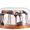 Round Wooden Bamboo Base with Transparent Acrylic Lid (Size: 26cm Wide) - Image 6