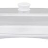 White Butter Box Polycarbonate Based Butter Holder Tray with Polycarbonate Lid & Stainless Steel Butter Knife (Colour: White Tray with Transparent Lid) - Image 6
