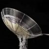 28cm Wide Stainless Steel Noodle Food Strainer Skimmer with Flat Wooden Handle (Size: 28cm Wide) - Image 6