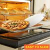 10 Inches Wide Round Flat Pizza Lifter Shovel Pizza Peel with 6.5 Inches Long Wooden Handle - Image 6