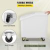 ABS Toughened Plastic Ingredient Bin With Lid, PC Ice Scoop and Wheels (Capacity: 81 Litres Approx) - Image 5