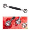  Pack of 2 Stainless Steel Double Sided Melon Scoop - Image 6