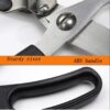 Black Handle Curved Kitchen Scissors Stainless Steel (Size: 25x8x5cm) - Image 6