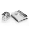 4 Compartments Condiment Box Stainless Steel for Storing Spices, Salad Toppings, Masala with Stainless Steel Lid, Food Grade (Size: 4 Compartments) - Image 7