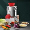Medium Electric 1HP Motor Based Stainless Steel Commercial Vegetable Cutter Chopper Slicer Machine With Sharp Double Blade (Processing Capacity ~ 100 Kgs Per Hour Approx) - Image 7