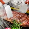 Pack of 2 Stainless Steel Pizza Lifter Shovel Griddle Turner with Wooden Handle (2 Pc Set : 1 With Holes & 1 Without Holes) - Image 7