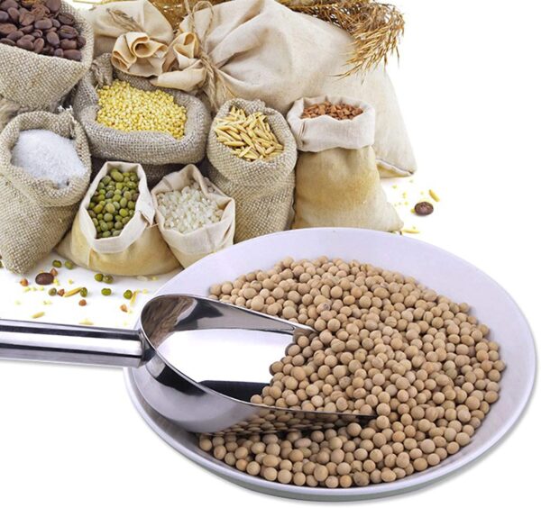 Stainless Steel Ice Scoop, Flour Scoop, Grain Scoop, Popcorn Scoop, Ice Server Scoop (Size: Medium) - Image 7