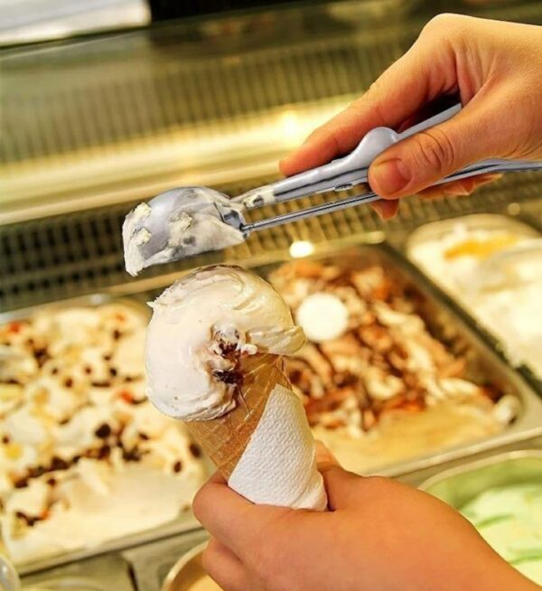 5cm Wide Stainless Steel Ice Cream Scooper with Spring, Ice Cream Picker Extractor (Size: Medium) - Image 8
