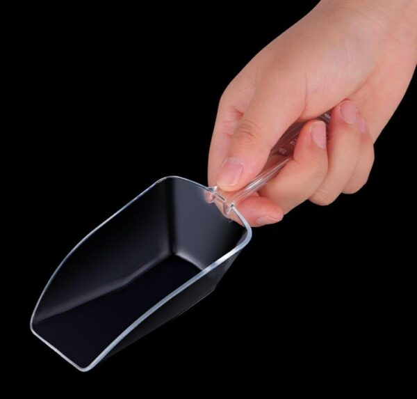 110gms Capacity PC FLAT Bottom Ice Scoop, Flour, Sugar, Grain, Popcorn, Ice Cube Scoop (Scoop Size No:5: 22x7x5cm, Capacity:110 Grams Approx) - Image 8