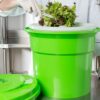 12L Plastic Salad Spinner Green (Size: 12L Capacity) - Image 8