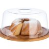 Round Wooden Bamboo Base with Transparent Acrylic Lid (Size: 26cm Wide) - Image 9