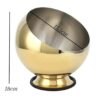 15.5cm Wide Golden Oblique Bowl with PC Lid & Silicone Base (Medium Size: 18x15.5cm) - Image 2