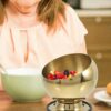 12cm Wide Golden Oblique Bowl with PC Lid & Silicone Base (Small Size: 14x12cm) - Image 4