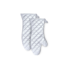 37cm Long Silver Baking Oven Gloves (Size: 37x18cm, Quantity: 1 Pair)